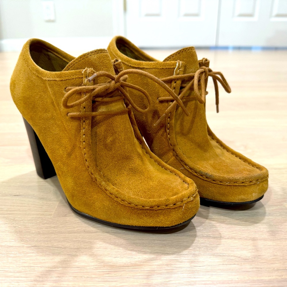 Ralph Lauren suede booties , size 7.5